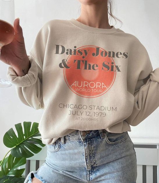 Daisy Jones and The Six Aurora Shirt, Brilliant Taylor Jenkins Reid Sweatshirt , Aurora World Tour 2023